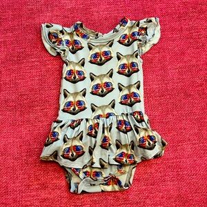 Little Bum Bums - Bums and Roses Skirted Onesie Size 3-6 Months